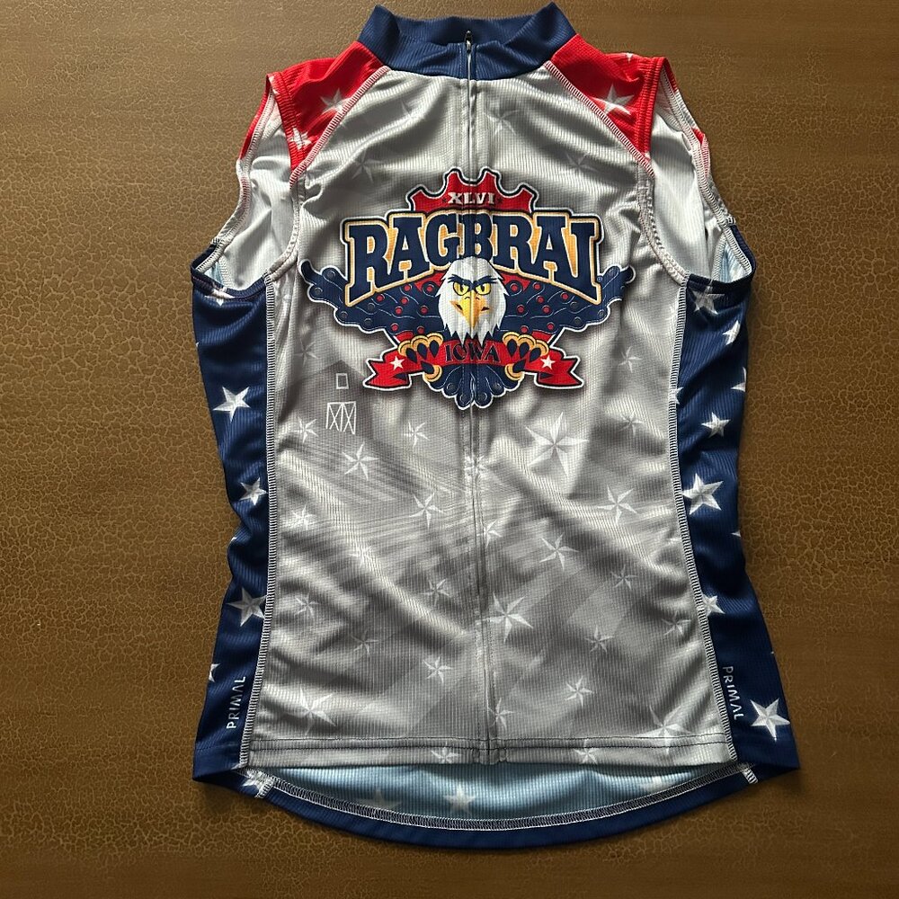 PRIMAL Ragbrai XLVI 2018 Sleeveless Cycling Jersey - Size Small